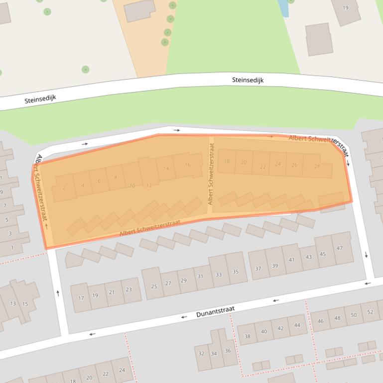 Kaart van postcodegebied 2851CD.