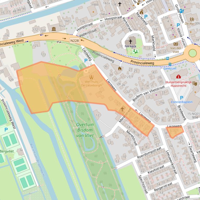 Kaart van postcodegebied 2851ED.