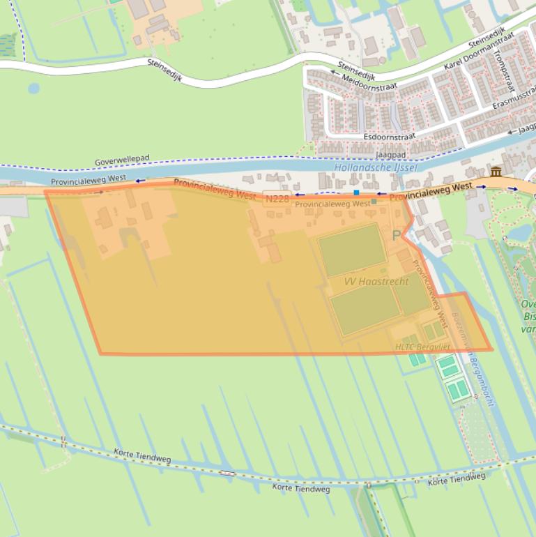 Kaart van postcodegebied 2851EH.