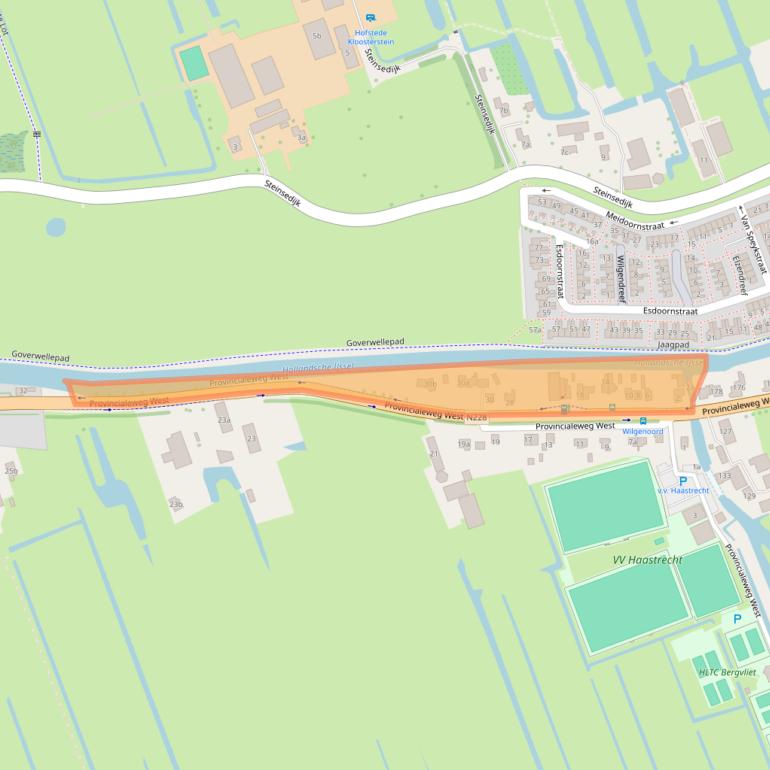 Kaart van postcodegebied 2851EL.