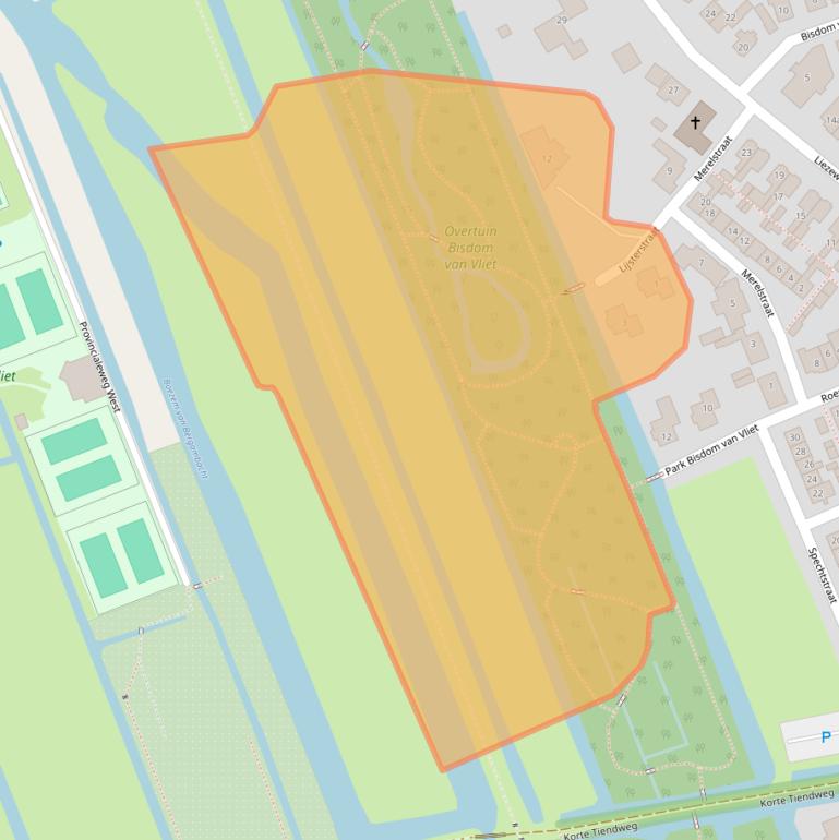 Kaart van postcodegebied 2851VT.