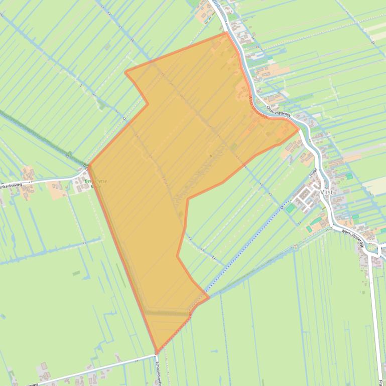Kaart van postcodegebied 2855AJ.