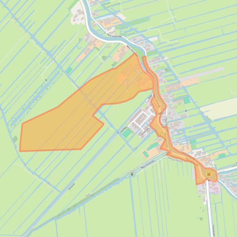 Kaart van postcodegebied 2855AK.