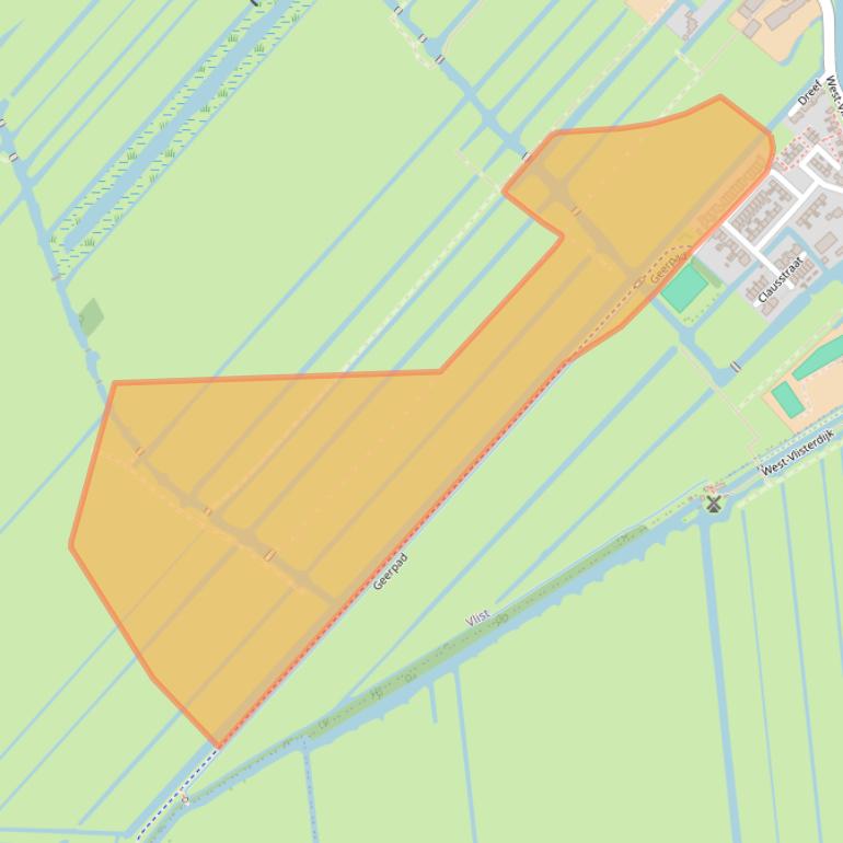 Kaart van postcodegebied 2855AS.