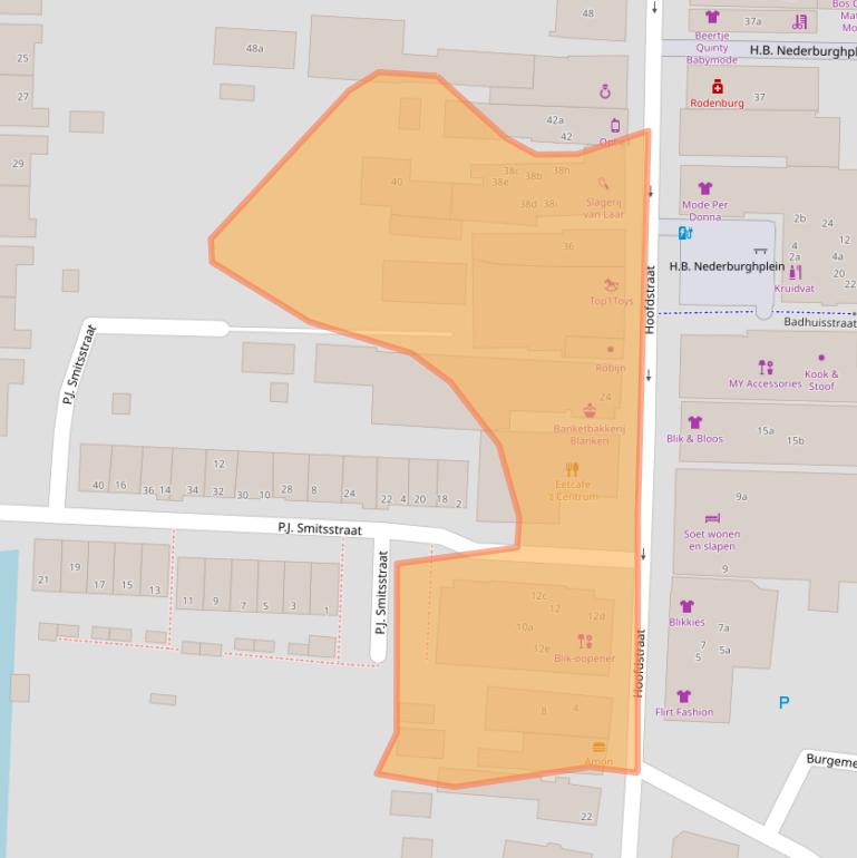 Kaart van postcodegebied 2861AP.