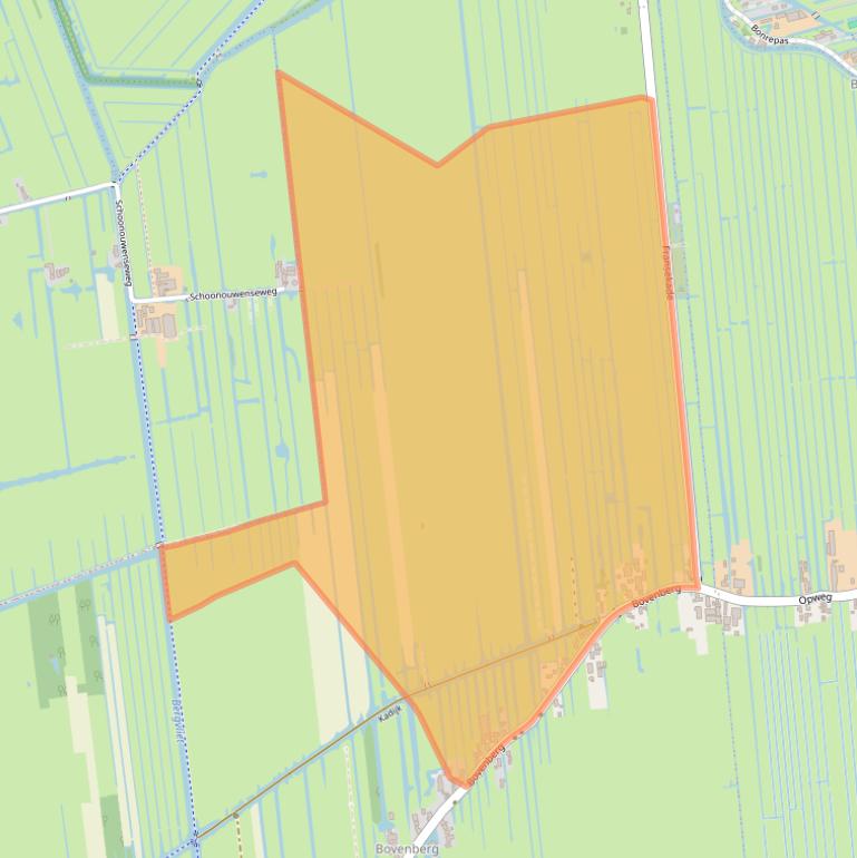 Kaart van postcodegebied 2861BD.