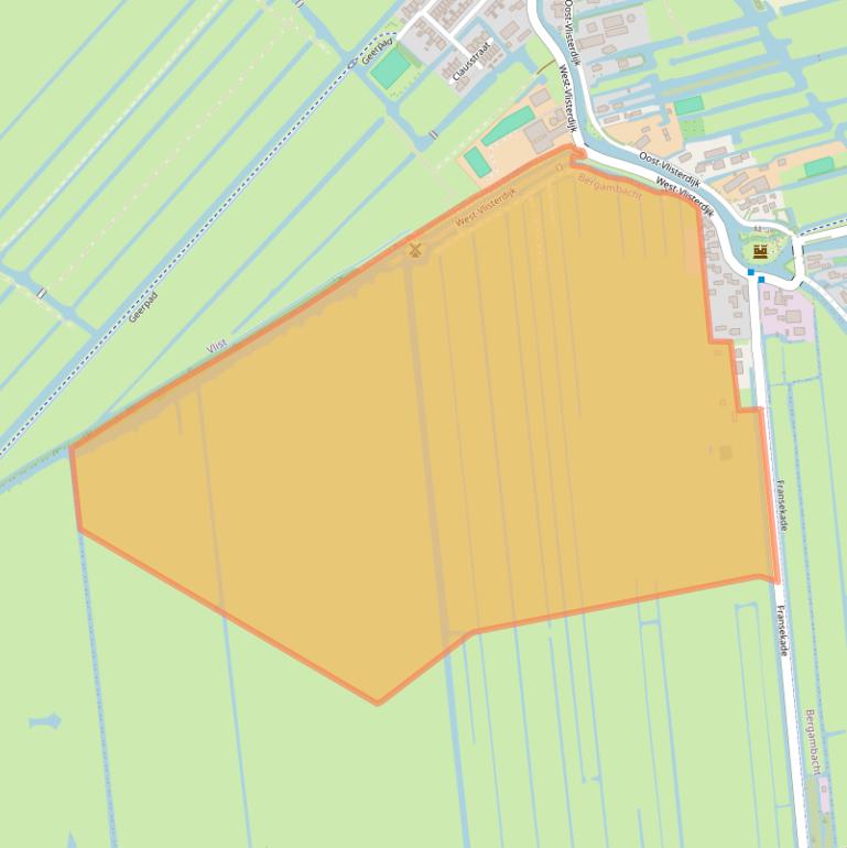 Kaart van postcodegebied 2861BG.