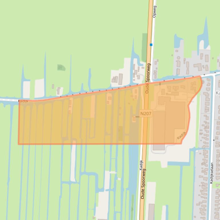 Kaart van postcodegebied 2861CM.