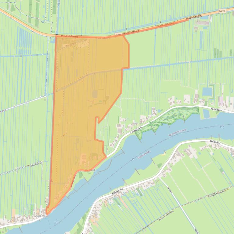 Kaart van postcodegebied 2861EV.