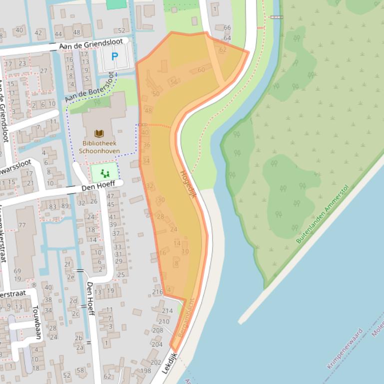 Kaart van postcodegebied 2861GC.