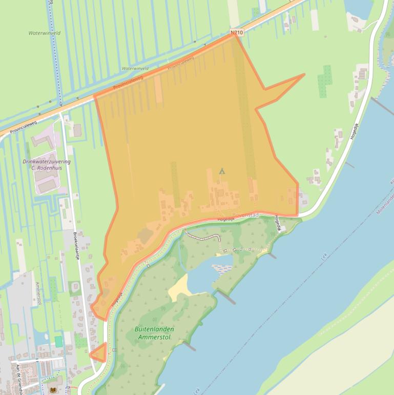 Kaart van postcodegebied 2861GD.