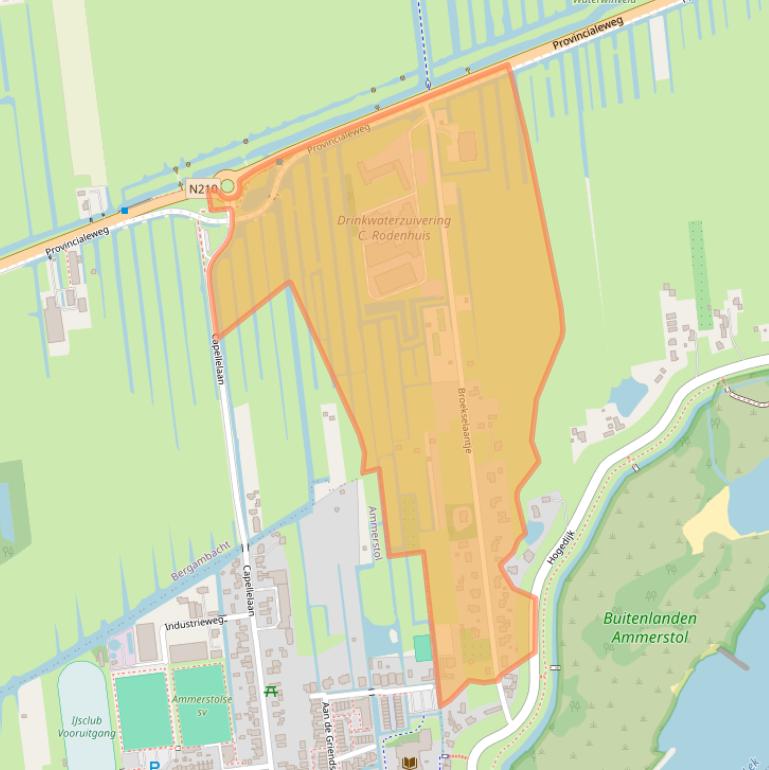 Kaart van postcodegebied 2861GG.