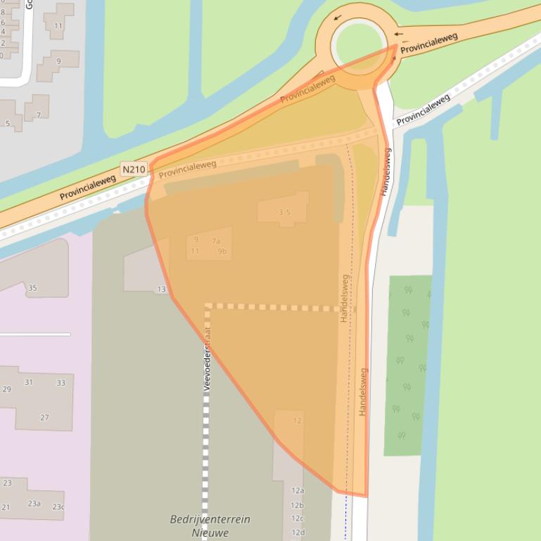 Kaart van postcodegebied 2861GK.