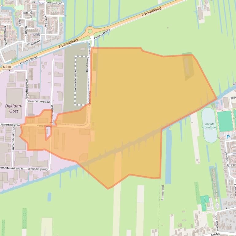 Kaart van postcodegebied 2861GN.