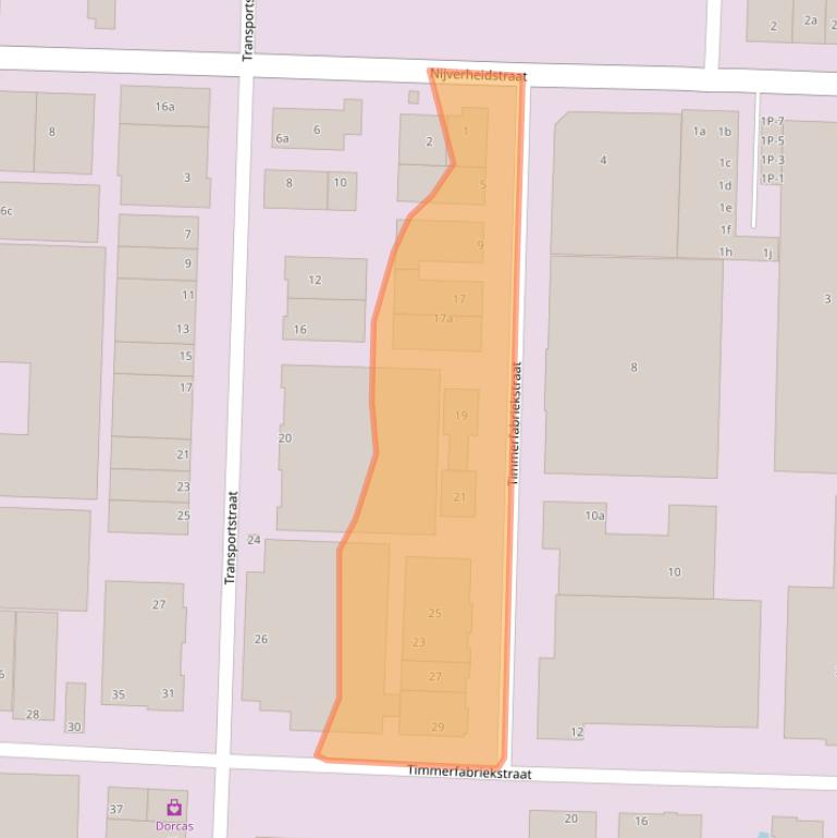 Kaart van postcodegebied 2861GW.