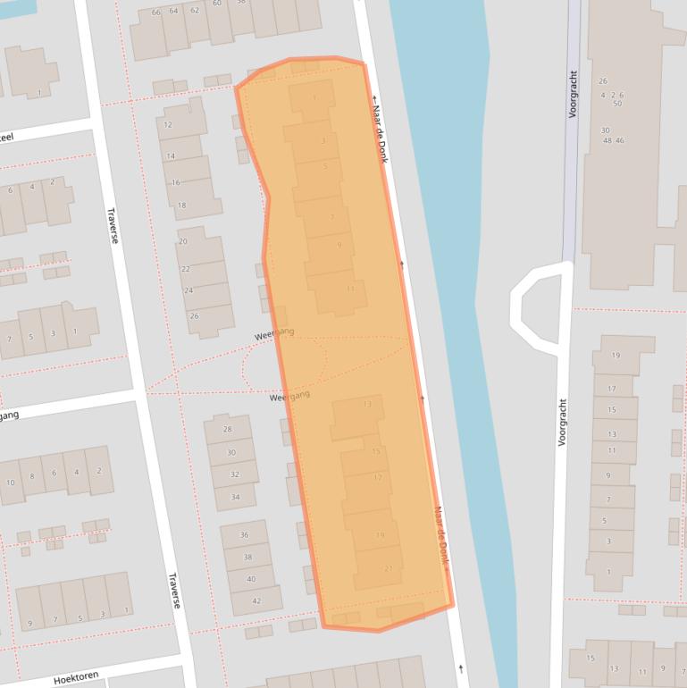 Kaart van postcodegebied 2861HE.