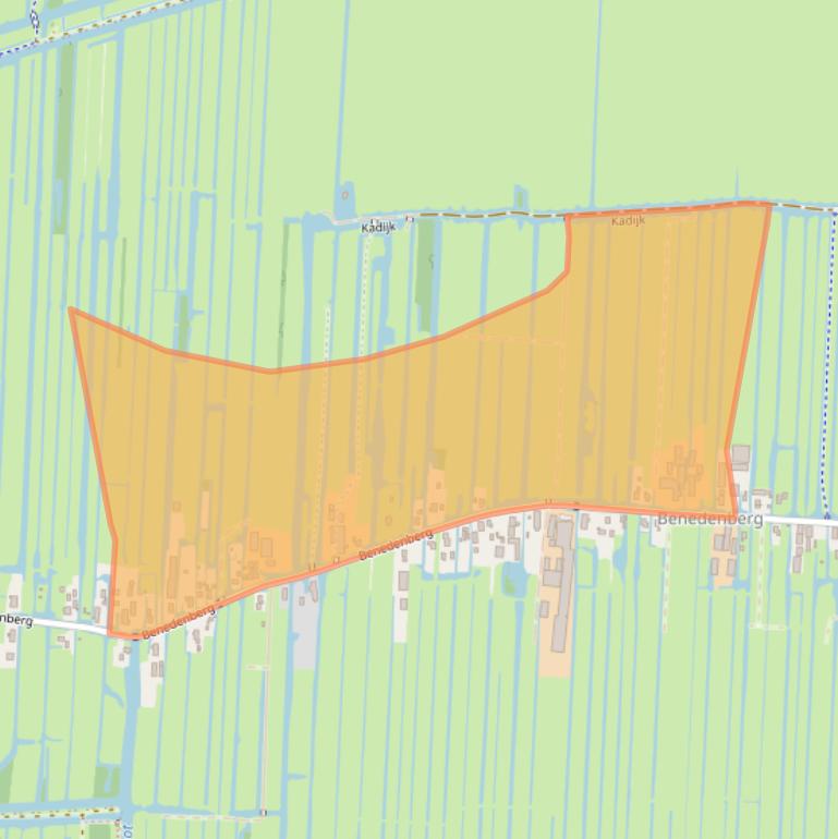 Kaart van postcodegebied 2861LD.