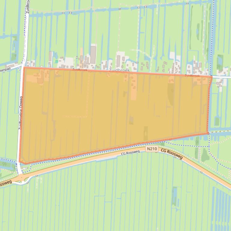 Kaart van postcodegebied 2861LM.