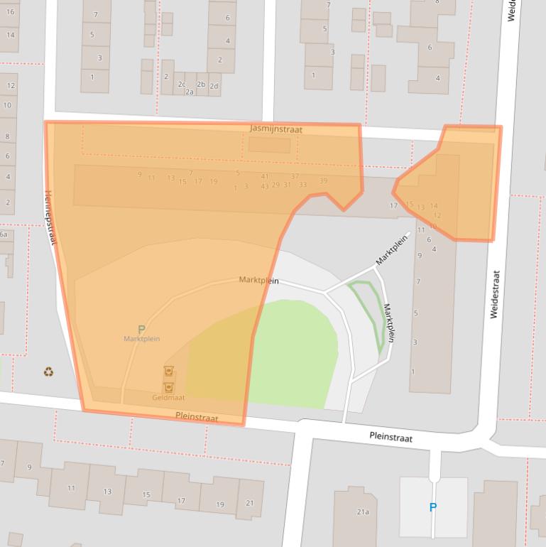 Kaart van postcodegebied 2861TH.