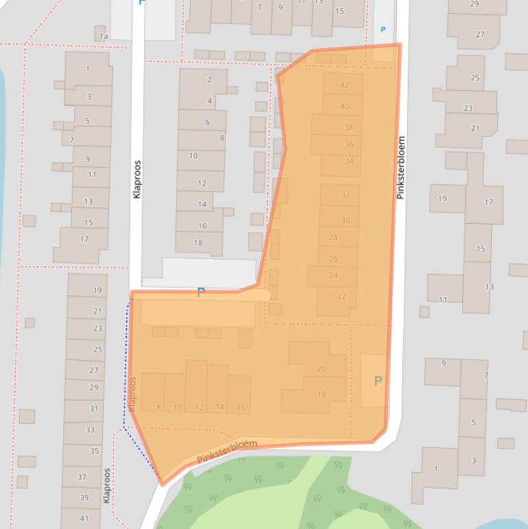 Kaart van postcodegebied 2861WR.