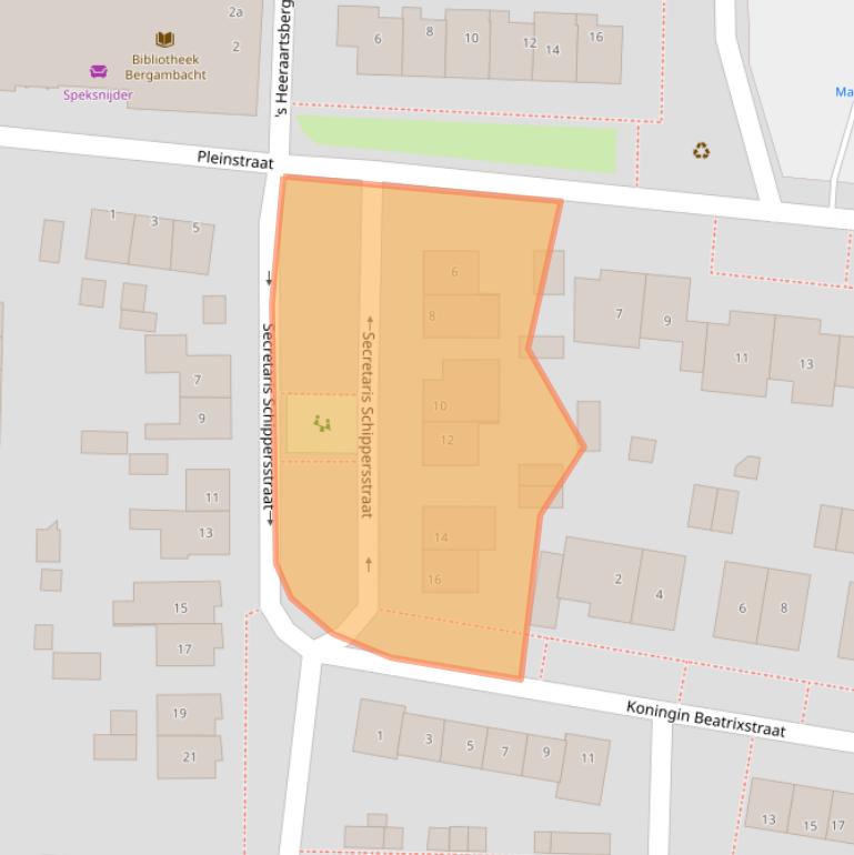 Kaart van postcodegebied 2861XR.