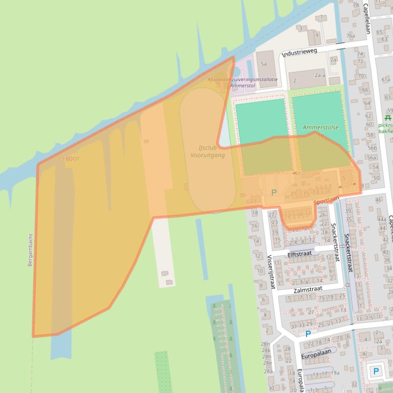 Kaart van postcodegebied 2865AH.