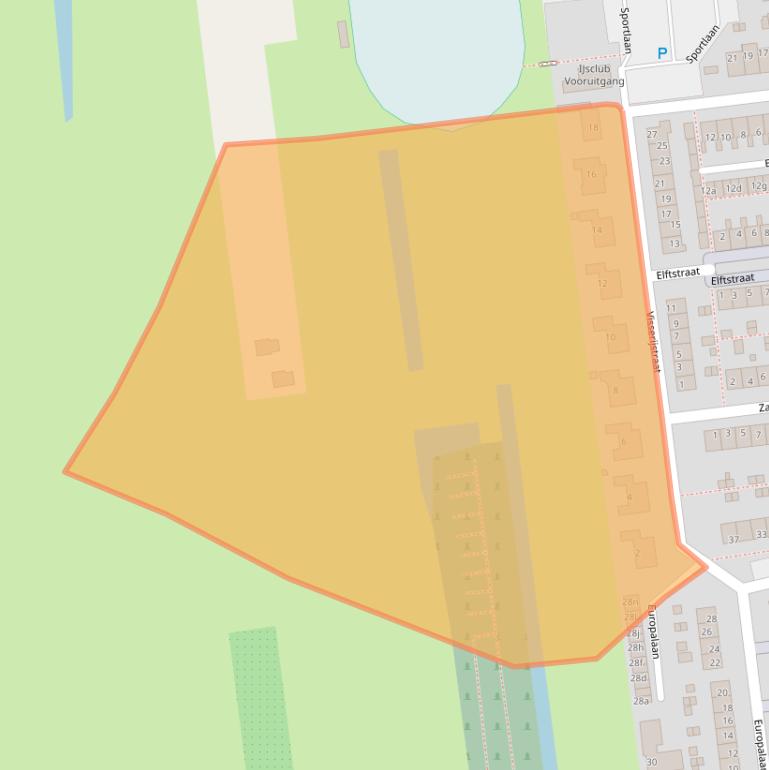 Kaart van postcodegebied 2865AM.