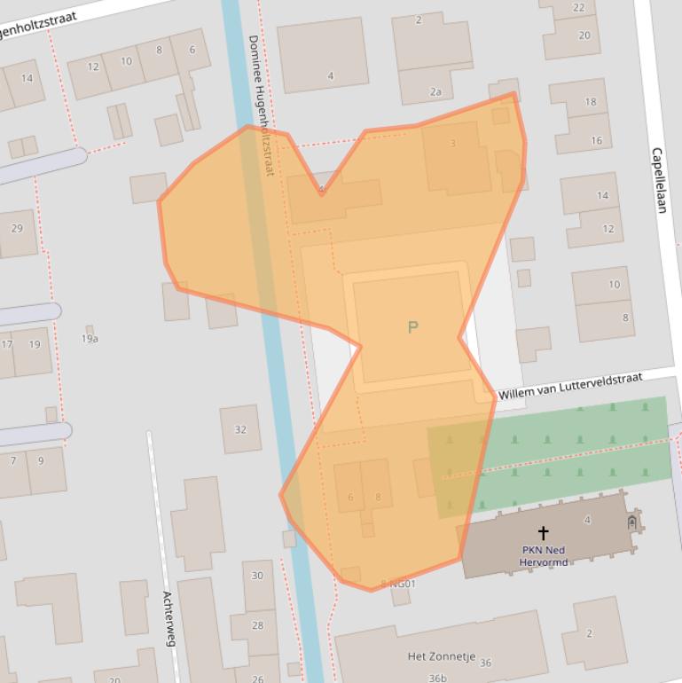 Kaart van postcodegebied 2865XT.