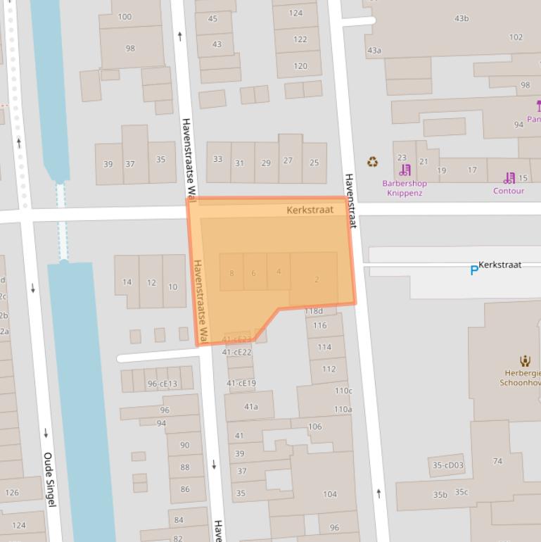 Kaart van postcodegebied 2871EG.