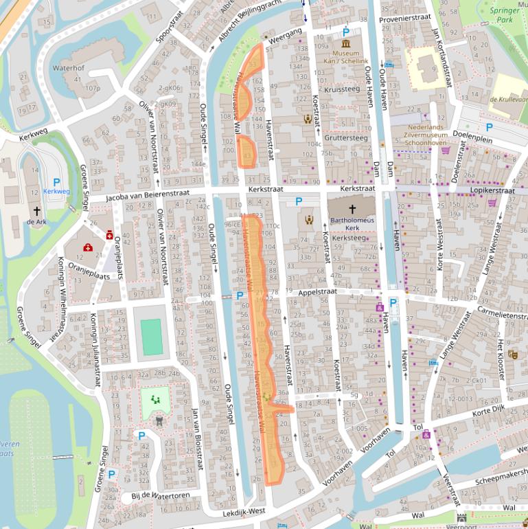 Kaart van postcodegebied 2871EN.
