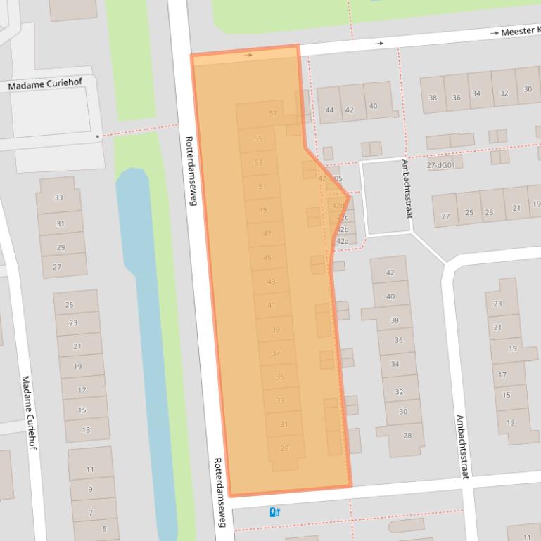 Kaart van postcodegebied 2871GC.