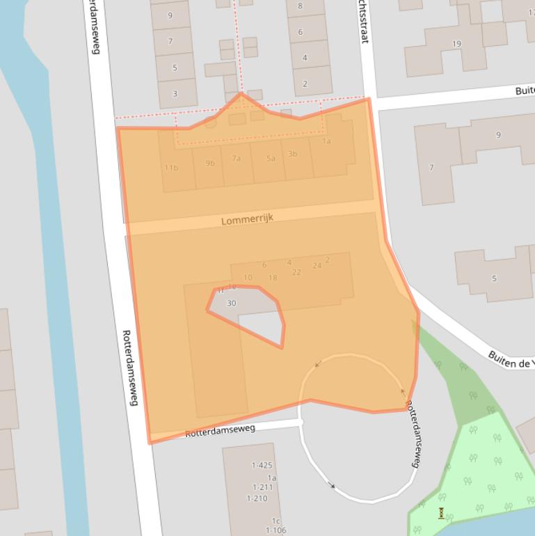 Kaart van postcodegebied 2871GD.