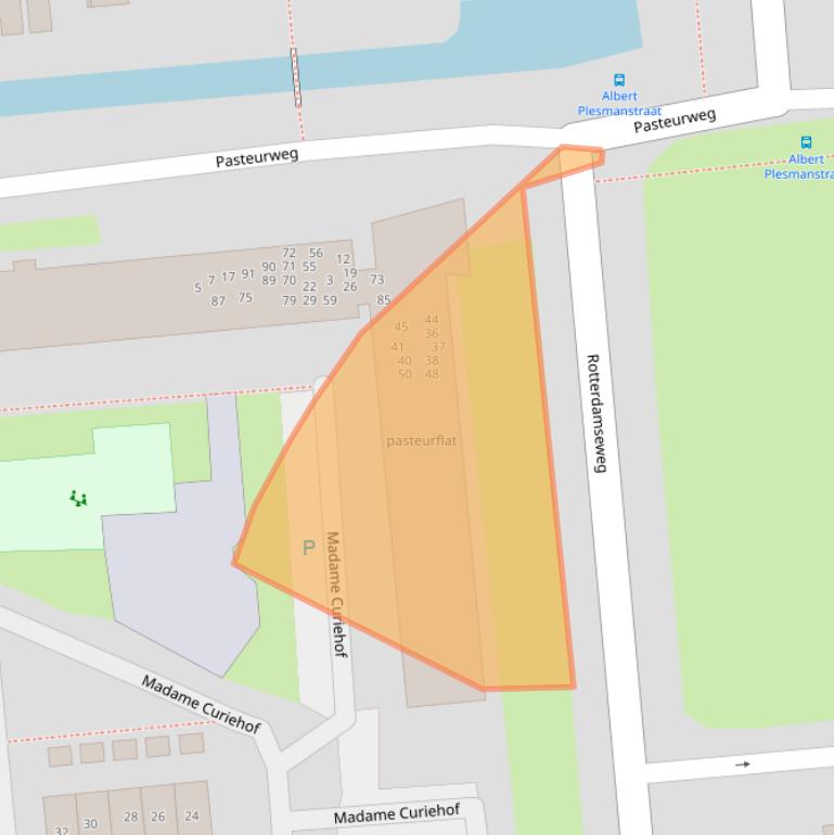 Kaart van postcodegebied 2871JK.
