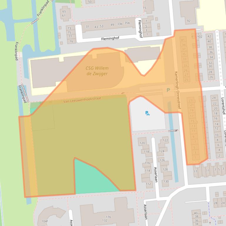 Kaart van postcodegebied 2871JN.