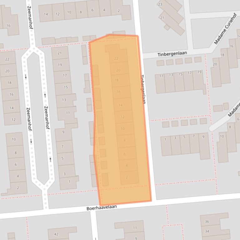 Kaart van postcodegebied 2871KB.