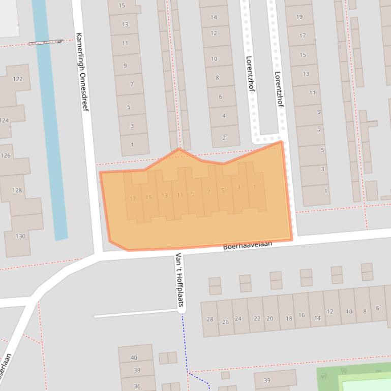 Kaart van postcodegebied 2871KJ.