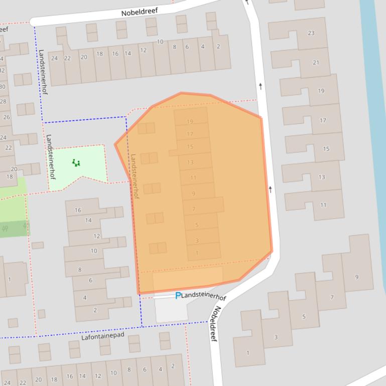 Kaart van postcodegebied 2871KT.