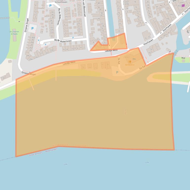 Kaart van postcodegebied 2871MK.