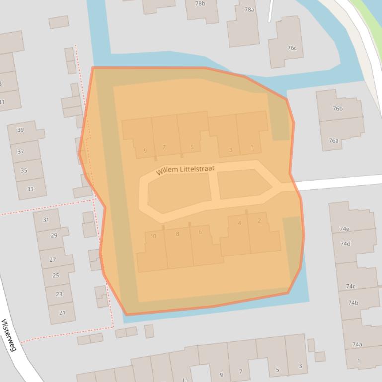 Kaart van postcodegebied 2871ND.