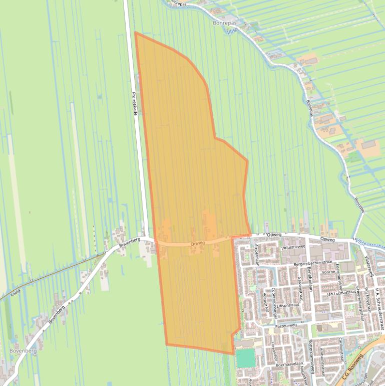 Kaart van postcodegebied 2871NH.