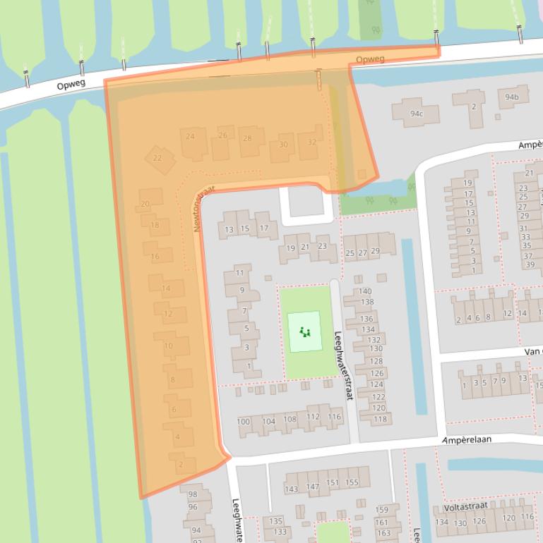 Kaart van postcodegebied 2871PM.