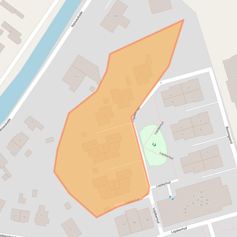 Kaart van postcodegebied 2871PT.