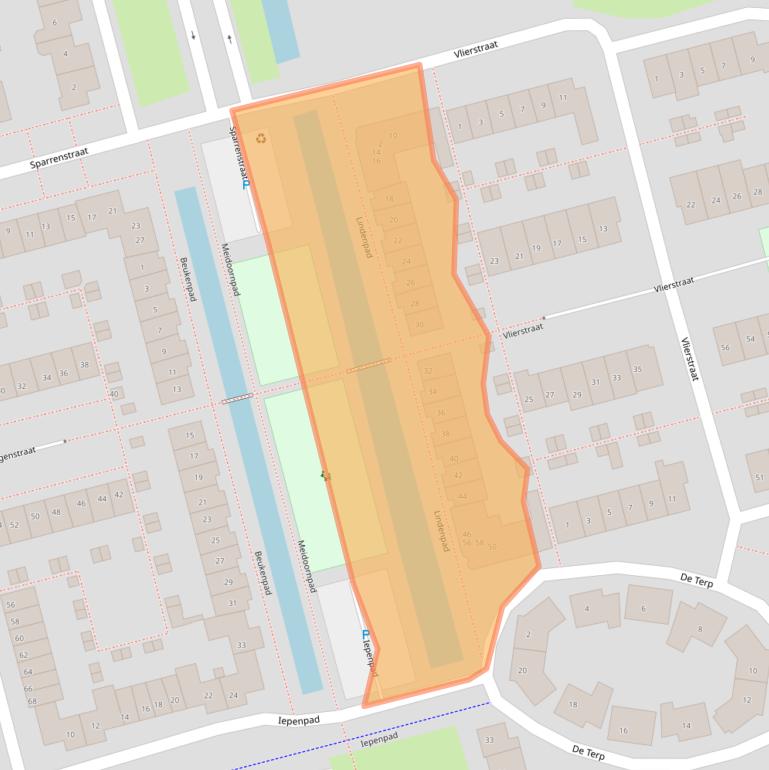 Kaart van postcodegebied 2871RT.