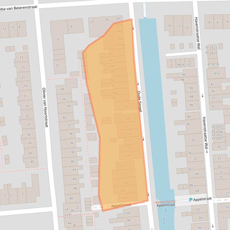Kaart van postcodegebied 2871SH.