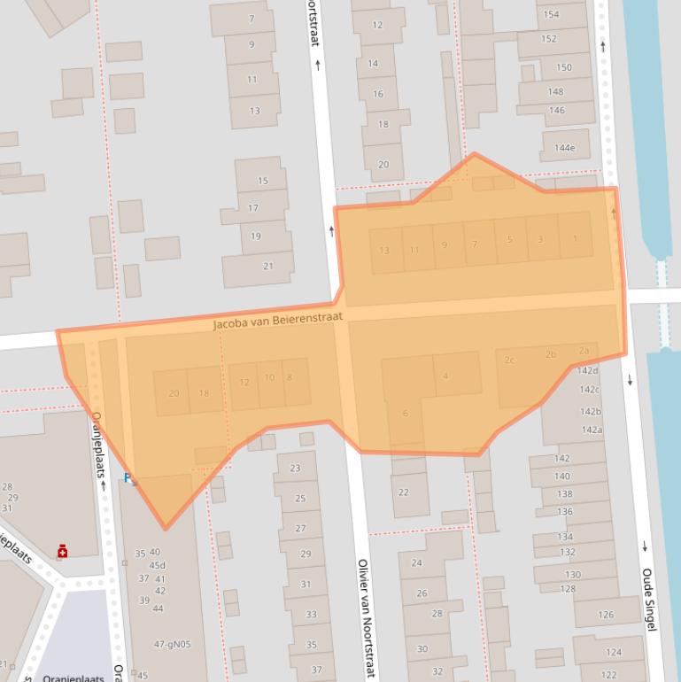 Kaart van postcodegebied 2871SV.