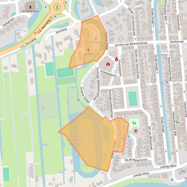 Kaart van postcodegebied 2871TA.