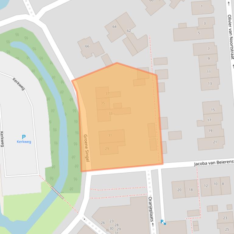 Kaart van postcodegebied 2871TC.