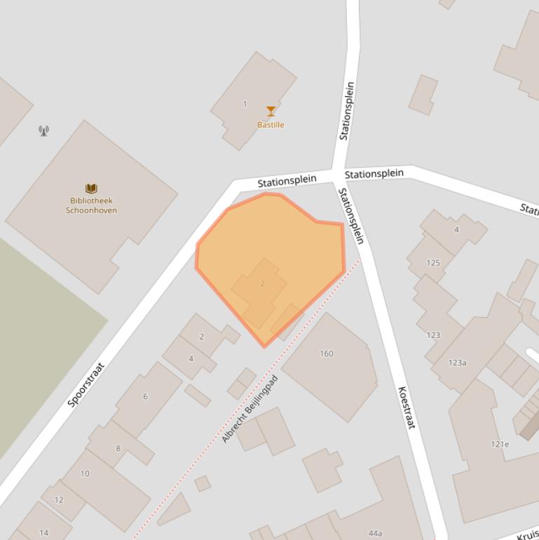 Kaart van postcodegebied 2871TR.