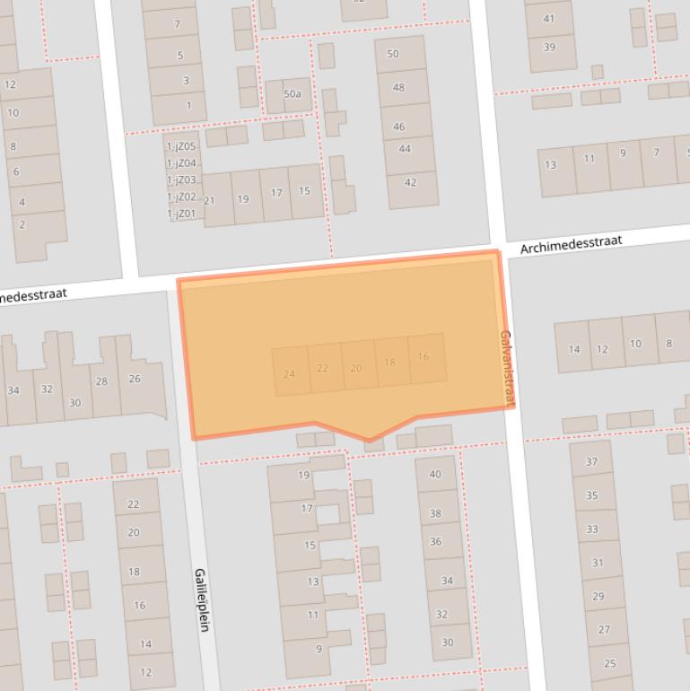 Kaart van postcodegebied 2871XM.