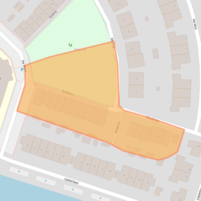 Kaart van postcodegebied 2872AT.